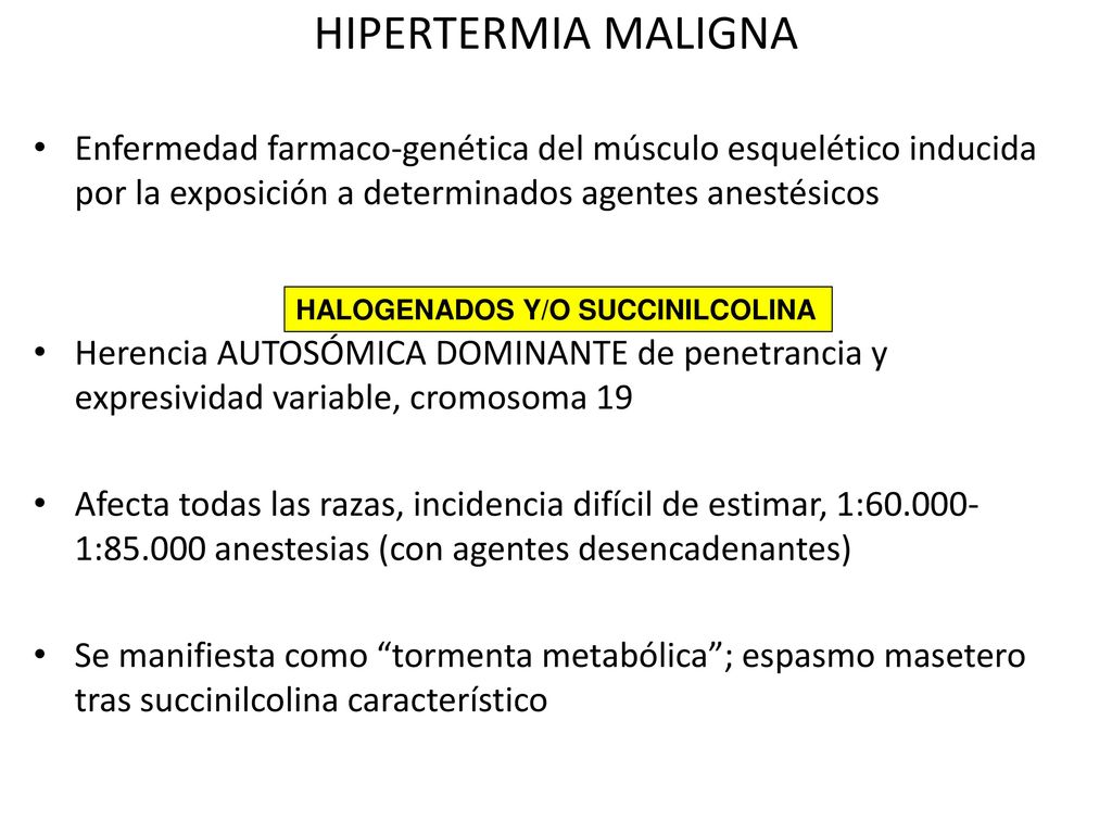 Hipertensión maligna y anestesia Hipertensión maligna y anestesia